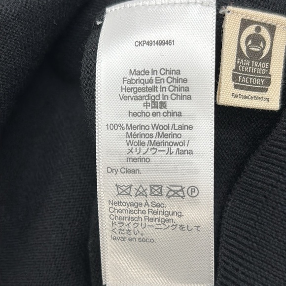 Madewell Merino Wool Boyfriend Cardigan in True Black size XXS NWT NS666 - Picture 10 of 13